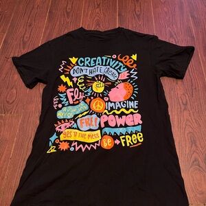 Black Graphic Kids T-Shirt